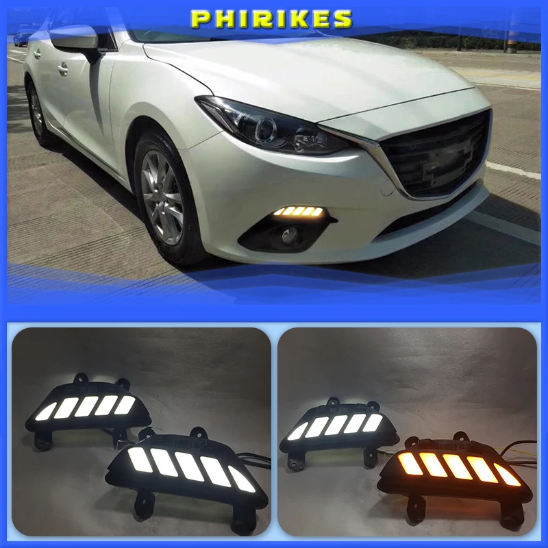 For Mazda 3 2014 2015 2016 Dynamic Turn Signal Relay Waterproof Car DRL 12V LED Daytime Running Light Fog Lamp Decoration
For Mazda 3 2014 2015 2016 Dynamic Turn Signal Relay Waterproof Car DRL 12V LED Daytime Running Light Fog Lamp Decoration