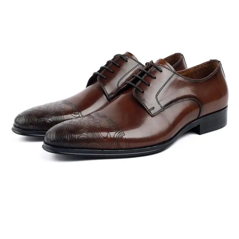 Genuine Leather Dress Men Shoes England Trendy Mens Wedding Shoes Luxury Carving Business Office Work Man Shoes Size 38-44
Genuine Leather Dress Men Shoes England Trendy Mens Wedding Shoes Luxury Carving Business Office Work Man Shoes Size 38-44