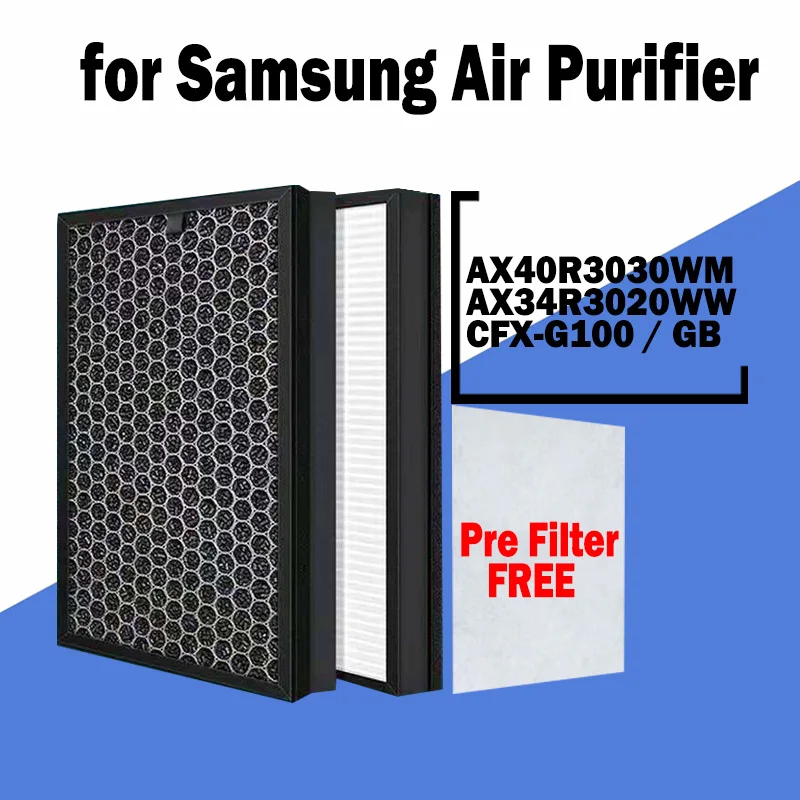 HEPA Filter and Carbon Filter for Sumang Air Purifier model models AX40R3030WM / AX34R3020WW / CFX-G100 / GB
HEPA Filter and Carbon Filter for Sumang Air Purifier model models AX40R3030WM / AX34R3020WW / CFX-G100 / GB