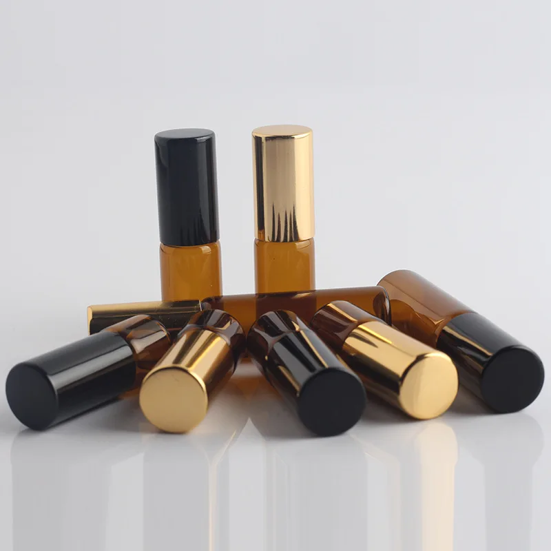 50pcs/Lot 1ml Amber Aluminum Roller Ball Perfume Bottle Empty Roll-on Glass Bottle Roll On Sample Travel Bottle Gold Black Lid
50pcs/Lot 1ml Amber Aluminum Roller Ball Perfume Bottle Empty Roll-on Glass Bottle Roll On Sample Travel Bottle Gold Black Lid