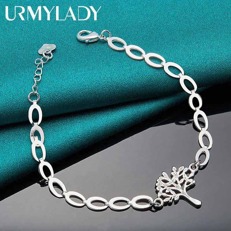 URMYLADY 925 Sterling Silver Tree Of Life Bracelet For Women Wedding Party Charm Jewelry Gift
URMYLADY 925 Sterling Silver Tree Of Life Bracelet For Women Wedding Party Charm Jewelry Gift