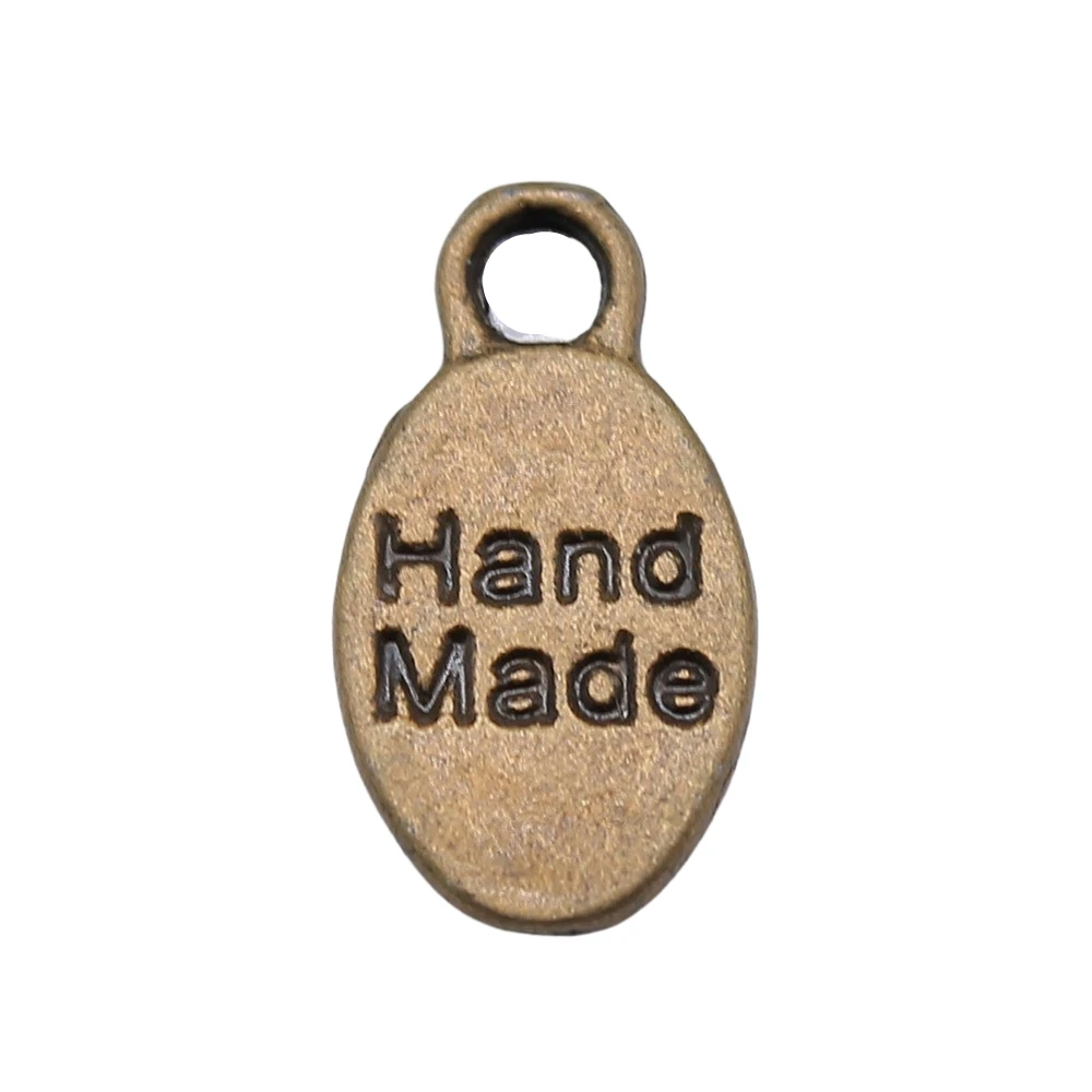 300pcs 15x8mm Double Sided Hand Made Charm For Jewelry Making Antique Bronze Color Hand Made Charm
300pcs 15x8mm Double Sided Hand Made Charm For Jewelry Making Antique Bronze Color Hand Made Charm
