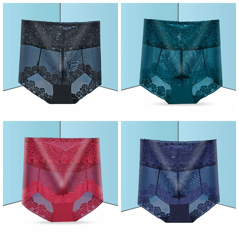 NO Trace Abdomen 4Pcs/lot New Intimates High Waist Sexy Lingeries Briefs Women Underwear Thin Lace Hollow Female's Panties
NO Trace Abdomen 4Pcs/lot New Intimates High Waist Sexy Lingeries Briefs Women Underwear Thin Lace Hollow Female's Panties