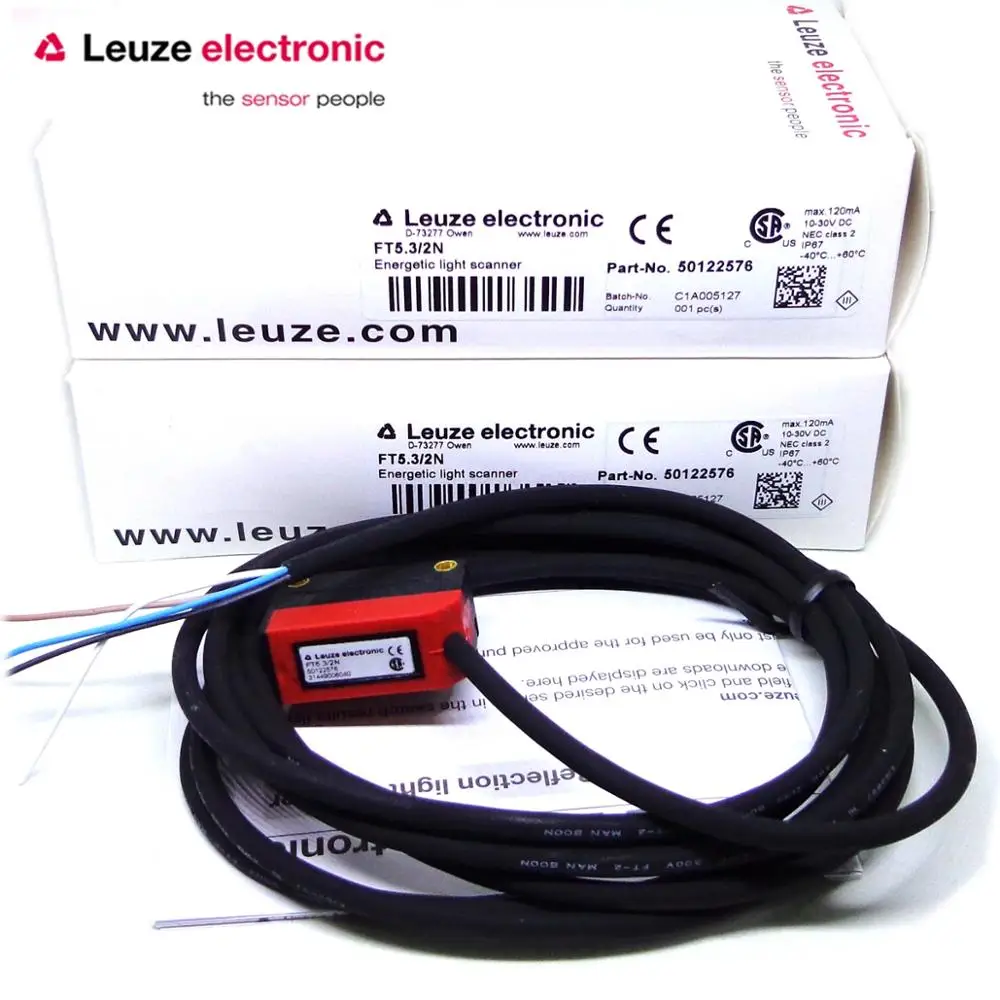 Leuze electronic Switch FT5.3/2N 50122576 Detection distance 300mm Brand new original
Leuze electronic Switch FT5.3/2N 50122576 Detection distance 300mm Brand new original