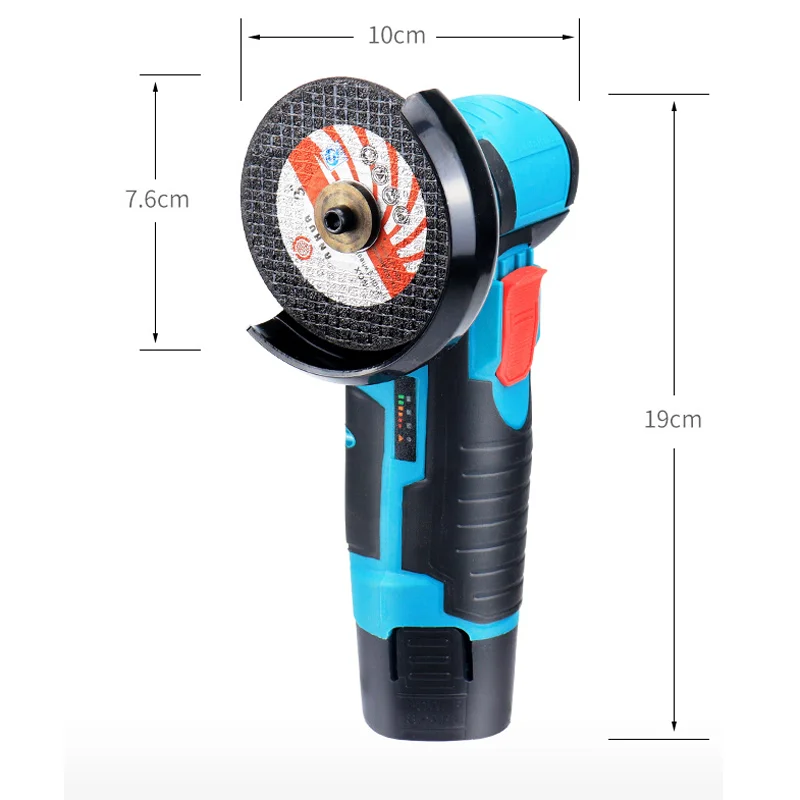Brushless angle grinder, diamond cutting power tool, angle grinder polishing machine, two 12V 2600mAh batteries
Brushless angle grinder, diamond cutting power tool, angle grinder polishing machine, two 12V 2600mAh batteries