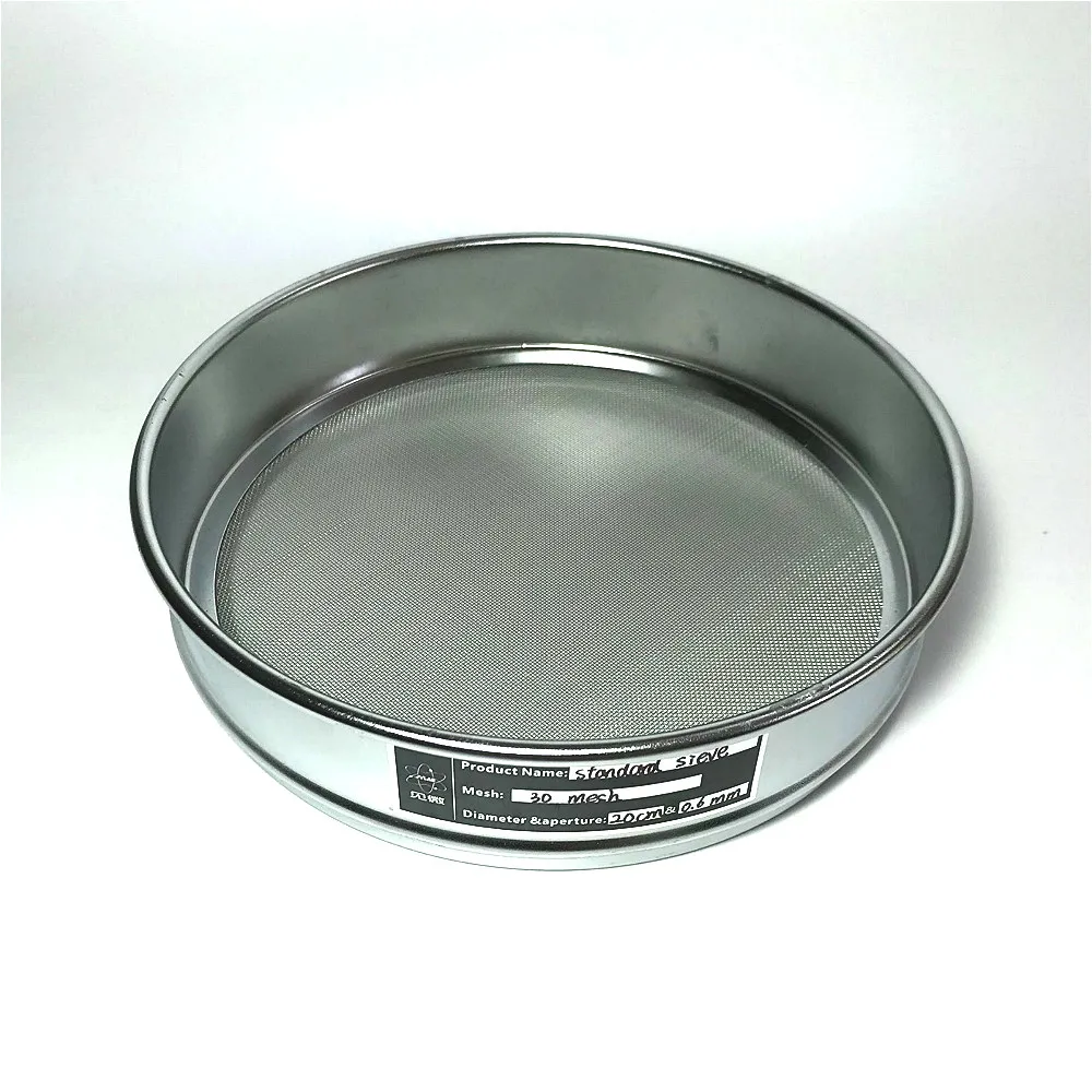 Test Sieve Lab Standard Sieve Sampling Inspection Pharmacopeia Sieve 304 SUS Filter Mesh Chroming Frame R20cm 30 Mesh / 0.6 mm
Test Sieve Lab Standard Sieve Sampling Inspection Pharmacopeia Sieve 304 SUS Filter Mesh Chroming Frame R20cm 30 Mesh / 0.6 mm