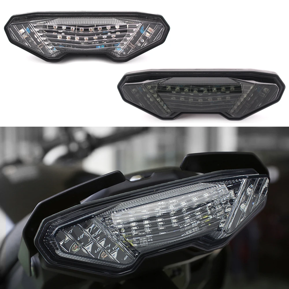 Integrated LED Tail Light Turn Signals For Yamaha MT-09 FZ-09 2014-2016 MT-09 Tracer FJ-09 2015-2018 Tracer 900/GT MT-10 FZ-10
Integrated LED Tail Light Turn Signals For Yamaha MT-09 FZ-09 2014-2016 MT-09 Tracer FJ-09 2015-2018 Tracer 900/GT MT-10 FZ-10
