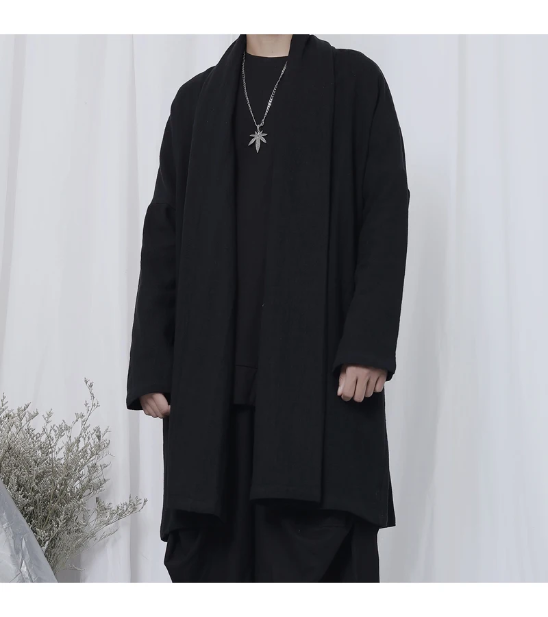 Men's Long Sleeved Coat Black Loose Casual Spring New Windbreaker Men's Cardigan Jacket Personality Fashion Men's Trend
Men's Long Sleeved Coat Black Loose Casual Spring New Windbreaker Men's Cardigan Jacket Personality Fashion Men's Trend