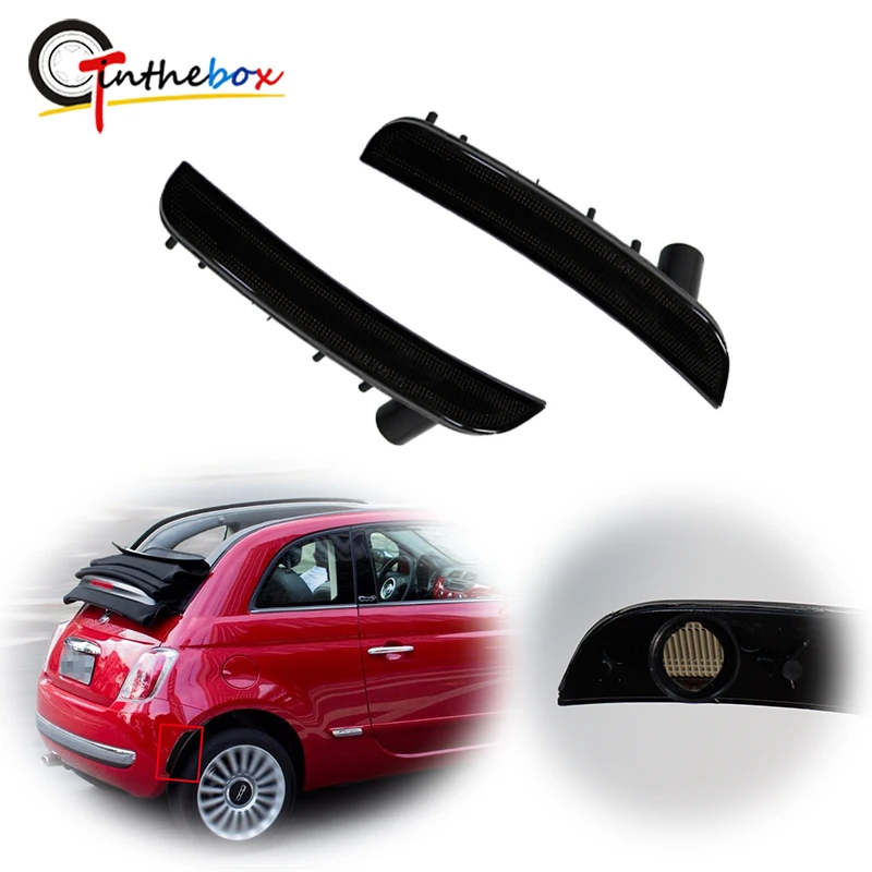 Gtinthebox Smoked ABS Lens Car Rear Bumper Side Marker Light Cover Housings For 2012-2017 Fiat 500 Pop & Lounge, No Bulb/Socket
Gtinthebox Smoked ABS Lens Car Rear Bumper Side Marker Light Cover Housings For 2012-2017 Fiat 500 Pop & Lounge, No Bulb/Socket