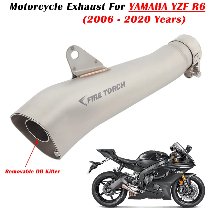 Slip On For YAMAHA YZF-R6 YZF R6 2006 2007 - 2020 Motorcycle Exhaust Escape System Modify Muffler With Mid Link Pipe DB Killer
Slip On For YAMAHA YZF-R6 YZF R6 2006 2007 - 2020 Motorcycle Exhaust Escape System Modify Muffler With Mid Link Pipe DB Killer