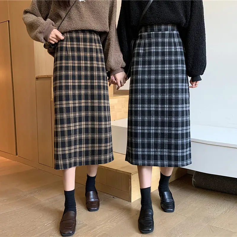Plaid Women's Autumn and Winter Clothing High Waist Skirt Woman Skirts Faldas Jupe
Plaid Women's Autumn and Winter Clothing High Waist Skirt Woman Skirts Faldas Jupe