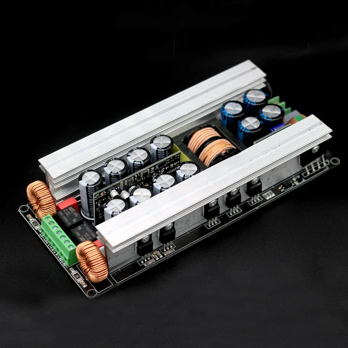 HIFI stereo digital power amplifier module with switching power supply 2×700W, 2×600W can be bridged with speaker protection
HIFI stereo digital power amplifier module with switching power supply 2×700W, 2×600W can be bridged with speaker protection