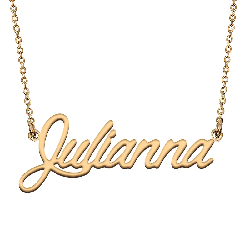 Julianna Custom Name Necklace Customized Pendant Choker Personalized Jewelry Gift for Women Girls Friend Christmas Present
Julianna Custom Name Necklace Customized Pendant Choker Personalized Jewelry Gift for Women Girls Friend Christmas Present