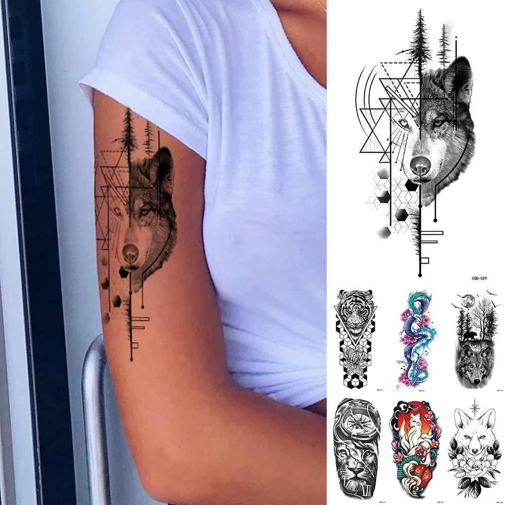 Waterproof Temporary Tattoo Sticker Totem Wolf Dragon Flash Tattoos Tiger Pegasus Body Art Arm Fake Tatoo Women Men
Waterproof Temporary Tattoo Sticker Totem Wolf Dragon Flash Tattoos Tiger Pegasus Body Art Arm Fake Tatoo Women Men
