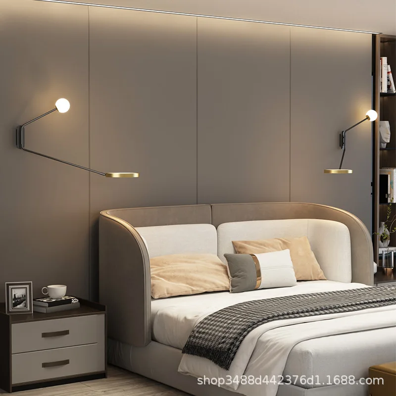 Modern round wall lamp adjustable long arm telescopic rotating wall lamp living creative reading bedroom bedside reading lamp
Modern round wall lamp adjustable long arm telescopic rotating wall lamp living creative reading bedroom bedside reading lamp