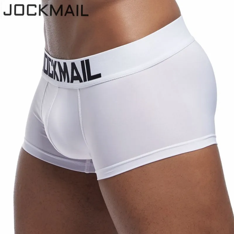 Трусы-боксеры JOCKMAIL мужские, пикантное нижнее белье с U-образным мешочком, Трусы-шорты для геев, мягкие крутые, из ледяного шелка
Трусы-боксеры JOCKMAIL мужские, пикантное нижнее белье с U-образным мешочком, Трусы-шорты для геев, мягкие крутые, из ледяного шелка