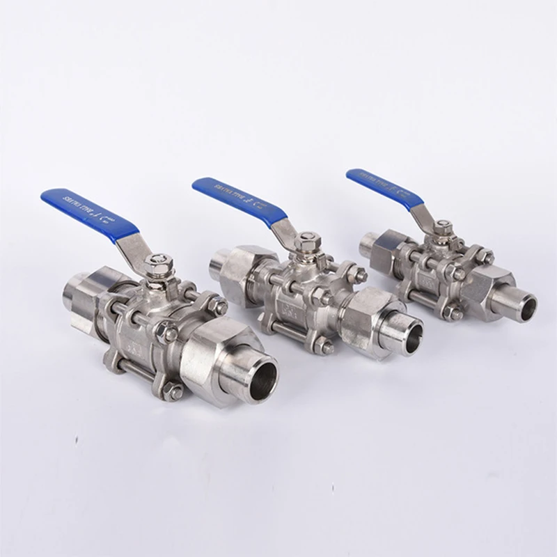 1/2" 3/4" 1" Three Piece Double Outer Wire Welded Sleeve Ball Valve Three Piece Ball Valve Welded Ball Valve
1/2" 3/4" 1" Three Piece Double Outer Wire Welded Sleeve Ball Valve Three Piece Ball Valve Welded Ball Valve
