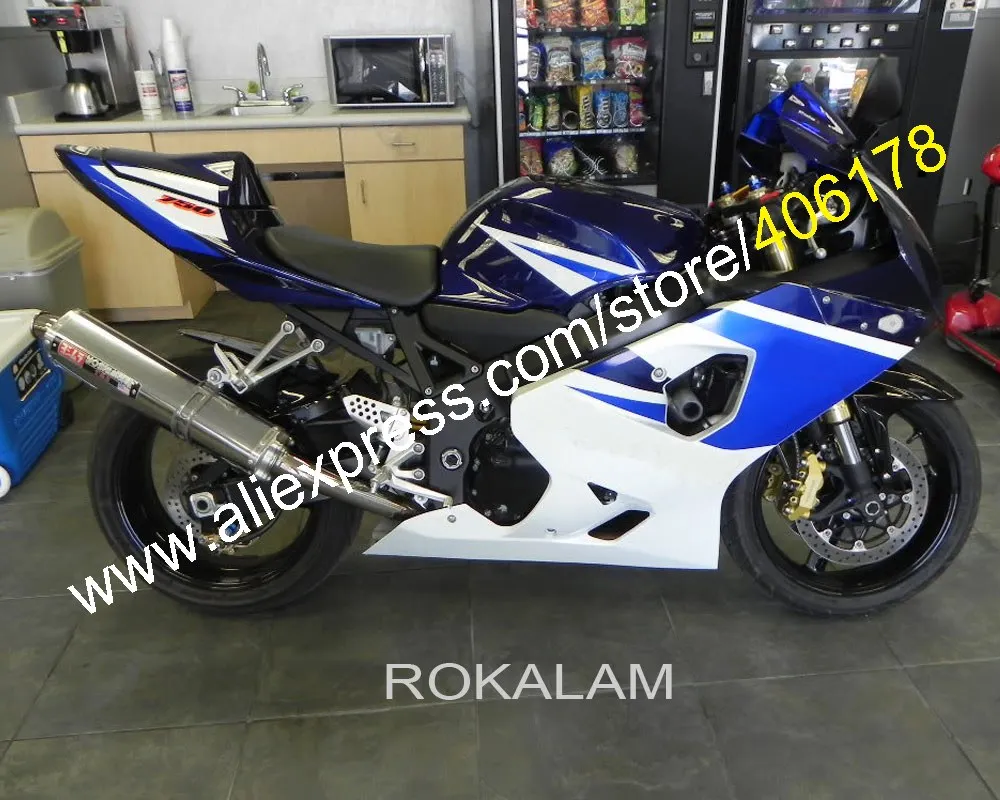 For Suzuki GSXR 600 K4 04 05 GSXR 750 GSX-R 600 2004 2005 GSX-R 750 Blue White Motorcycle Fairing (Injection Molding)
For Suzuki GSXR 600 K4 04 05 GSXR 750 GSX-R 600 2004 2005 GSX-R 750 Blue White Motorcycle Fairing (Injection Molding)