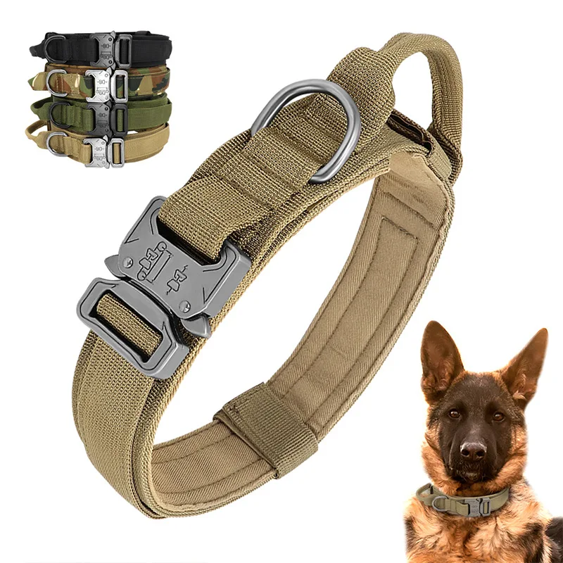 Durable Tactical Dog Collar Adjustable Nylon Military Dog Collar Leash For Medium Large Dogs German Shepherd Training Hunting
Durable Tactical Dog Collar Adjustable Nylon Military Dog Collar Leash For Medium Large Dogs German Shepherd Training Hunting