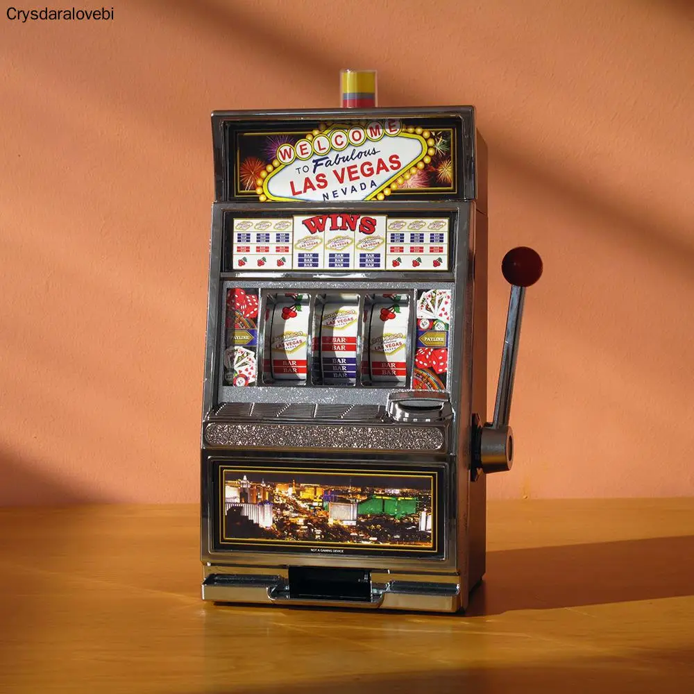 Creative Las Vegas Game Machine Shape Money Box For Kids Coin Deposit Machine Piggy Bank Coin storage Desktop Decoration
Creative Las Vegas Game Machine Shape Money Box For Kids Coin Deposit Machine Piggy Bank Coin storage Desktop Decoration
