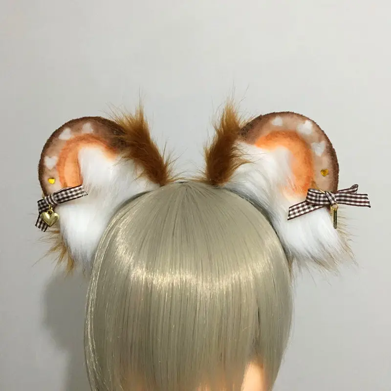 New Customized Halloween Game Party Accessories Brown Bear Ears Hairhoop Cosplay Lovely heart shape Prop Headwear Hairband
New Customized Halloween Game Party Accessories Brown Bear Ears Hairhoop Cosplay Lovely heart shape Prop Headwear Hairband