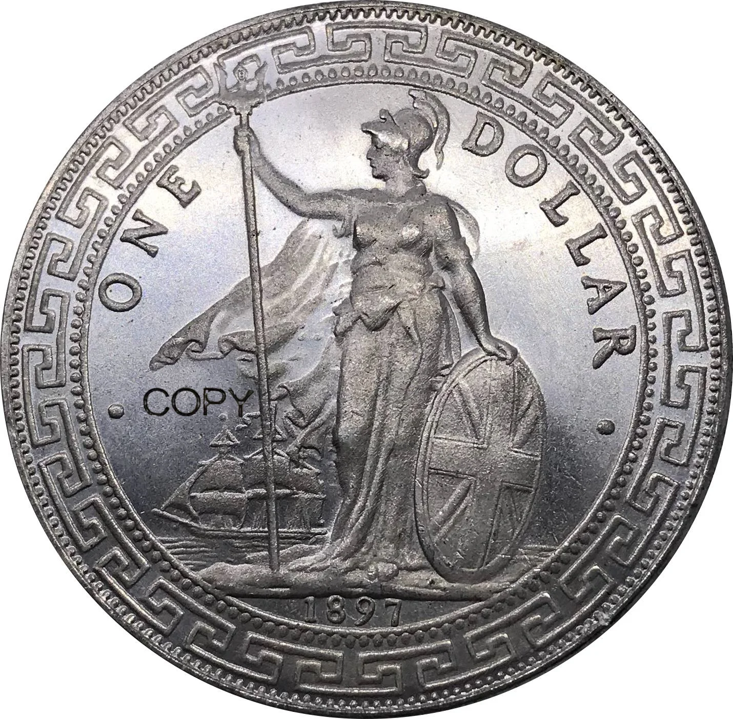 1897 United Kingdom Coin One Dollar British Trade UK Cupronickel Plated Silver Hong Kong Metal Souvenirs Collectible Copy Coins
1897 United Kingdom Coin One Dollar British Trade UK Cupronickel Plated Silver Hong Kong Metal Souvenirs Collectible Copy Coins