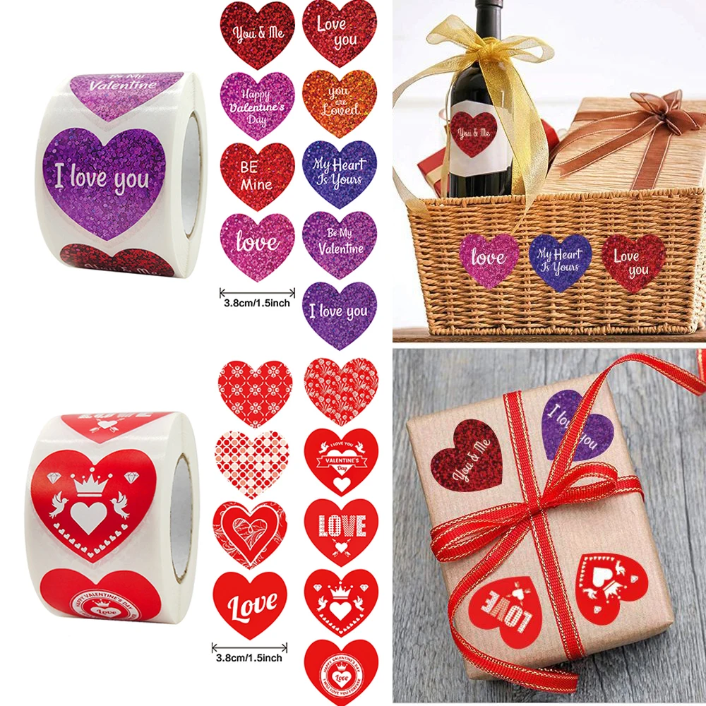 500pcs/roll 3.8cm Color Love Heart Valentine's Day Stickers Romantic Label Gift Wrapping DIY Decoration Stationery Sticker
500pcs/roll 3.8cm Color Love Heart Valentine's Day Stickers Romantic Label Gift Wrapping DIY Decoration Stationery Sticker
