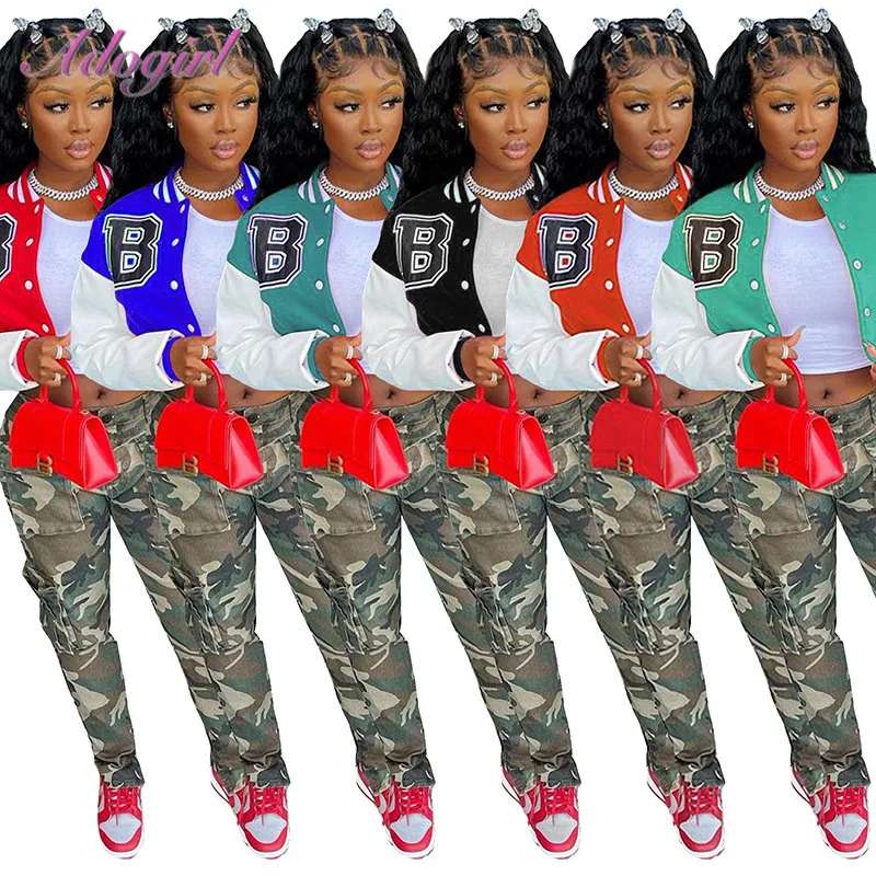 Women Jacket Casual Letter Print Color Patchwork Long Sleeve Bomber Baseball Short Jacket Coat Autumn Outfit Streetwear Y2k Coat
Women Jacket Casual Letter Print Color Patchwork Long Sleeve Bomber Baseball Short Jacket Coat Autumn Outfit Streetwear Y2k Coat