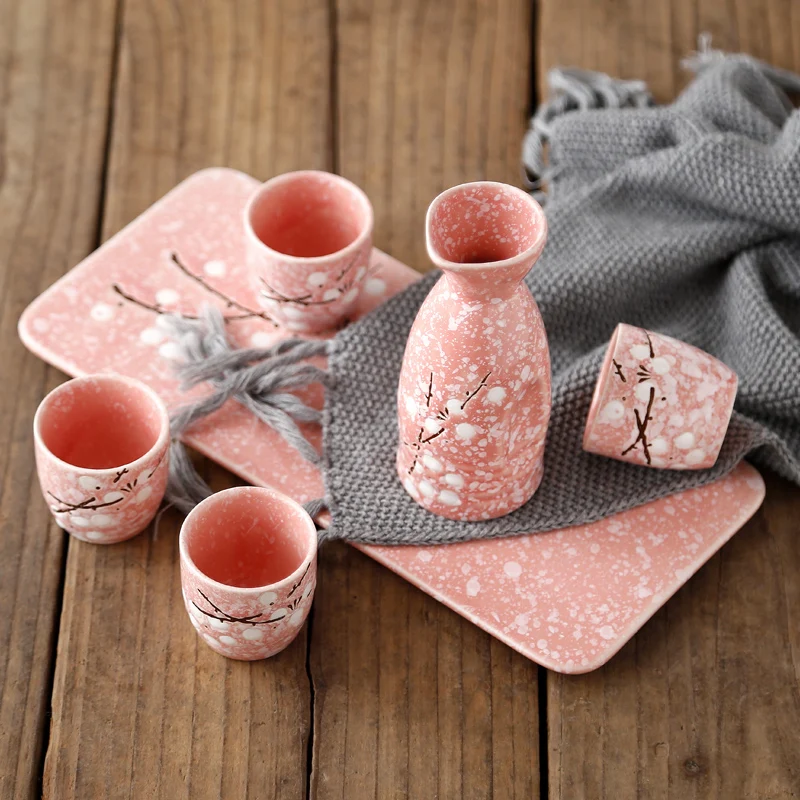 Japanese clear wine pot liquor cup plate suit ceramic creativity underglaze color restaurant sake warm bottle set gift
Japanese clear wine pot liquor cup plate suit ceramic creativity underglaze color restaurant sake warm bottle set gift