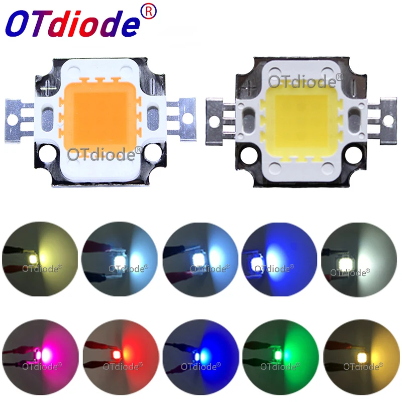 1Pcs High Power LED Chip 10W Natural Cool Warm White Yellow RGB Red Green Blue Purple Full Spectrum For 10 Watt Light Beads
1Pcs High Power LED Chip 10W Natural Cool Warm White Yellow RGB Red Green Blue Purple Full Spectrum For 10 Watt Light Beads