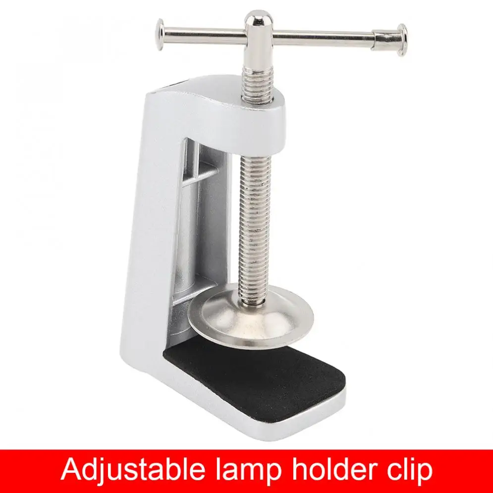 Silver Aluminum Alloy Adjustable Desk Lamp Fixed Base Clamp Holder Clip with Stainless Steel Swing Arm for Hose Table Lamp
Silver Aluminum Alloy Adjustable Desk Lamp Fixed Base Clamp Holder Clip with Stainless Steel Swing Arm for Hose Table Lamp