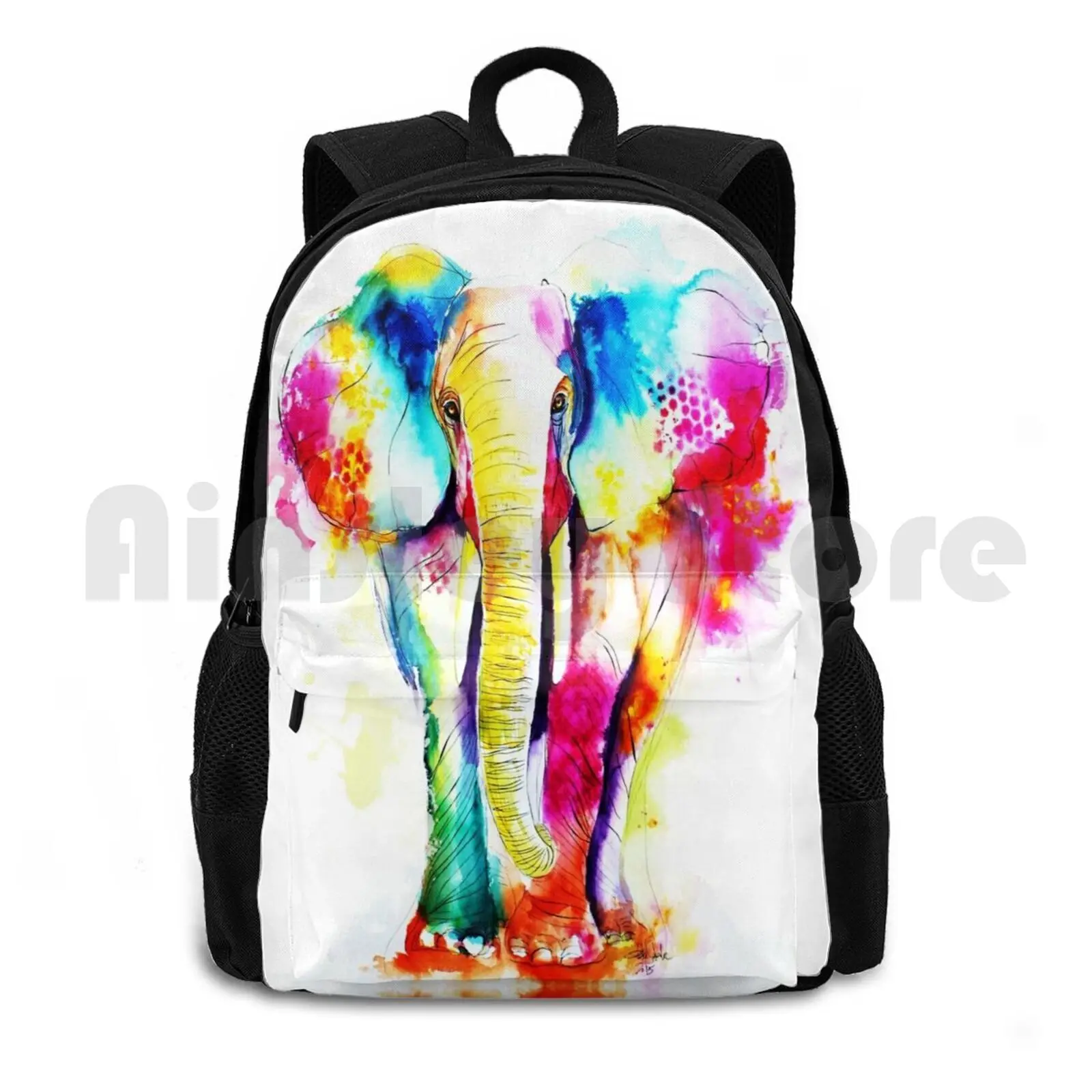 Elephant Outdoor Hiking Backpack Waterproof Camping Travel Elephant Animal Animals Nature Wild Preserve Colorful Rainbow Artist
Elephant Outdoor Hiking Backpack Waterproof Camping Travel Elephant Animal Animals Nature Wild Preserve Colorful Rainbow Artist