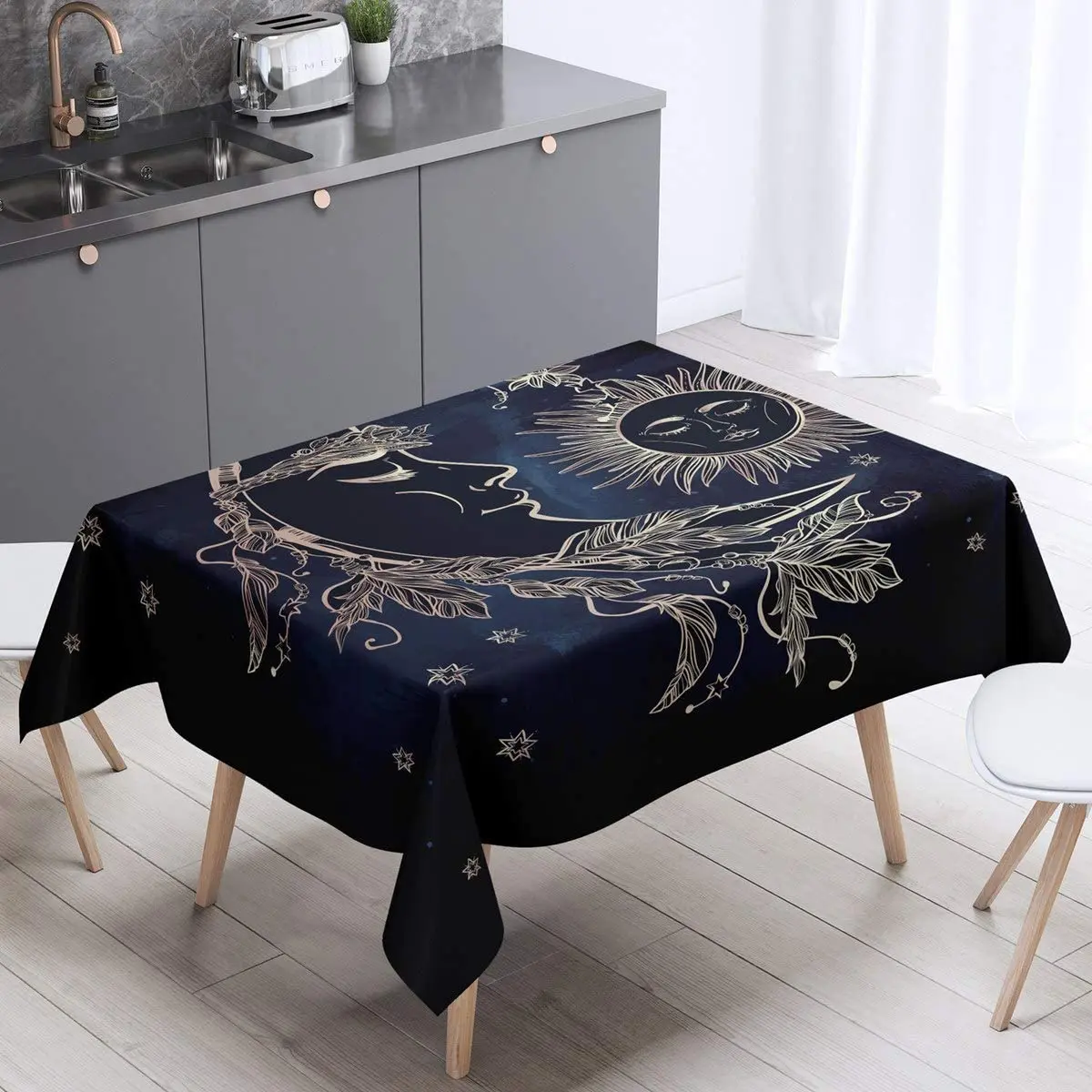 Sun and Moon Tablecloths Bohemian Tribal Table Cover Galaxy Astrology Tabletop
Sun and Moon Tablecloths Bohemian Tribal Table Cover Galaxy Astrology Tabletop