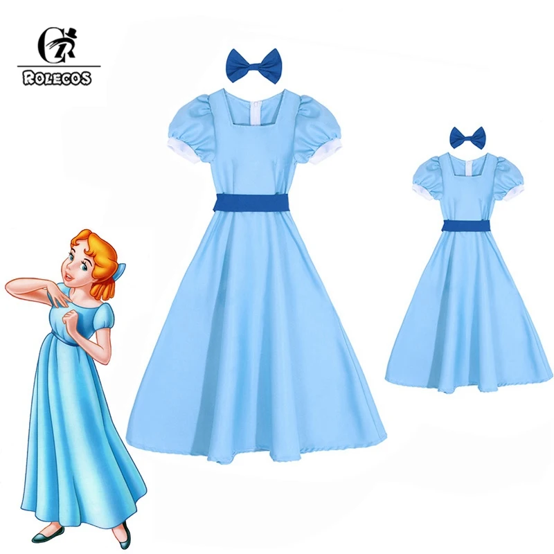 ROLECOS Anime Wendy Dress Peter Pan Cosplay Costumes Girl Blue Dress Women Long Costume Halloween Party Rachel Cosplay
ROLECOS Anime Wendy Dress Peter Pan Cosplay Costumes Girl Blue Dress Women Long Costume Halloween Party Rachel Cosplay
