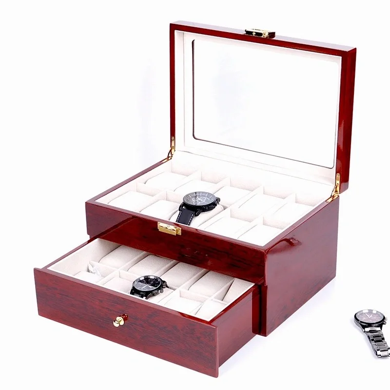 20 Slots Watch Display Boxes Case Luxury Watch Organizer New Two Layers Watch Case Storage Box Home Use Watch Display
20 Slots Watch Display Boxes Case Luxury Watch Organizer New Two Layers Watch Case Storage Box Home Use Watch Display