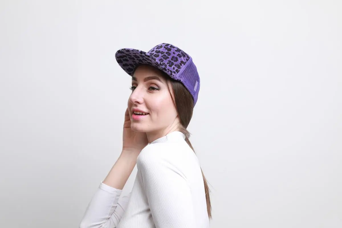Purple Leopard Print Women Horsetail Baseball Caps Gridding Spring Summer And Autumn Sunshade Mohair Baseball Hat
Purple Leopard Print Women Horsetail Baseball Caps Gridding Spring Summer And Autumn Sunshade Mohair Baseball Hat