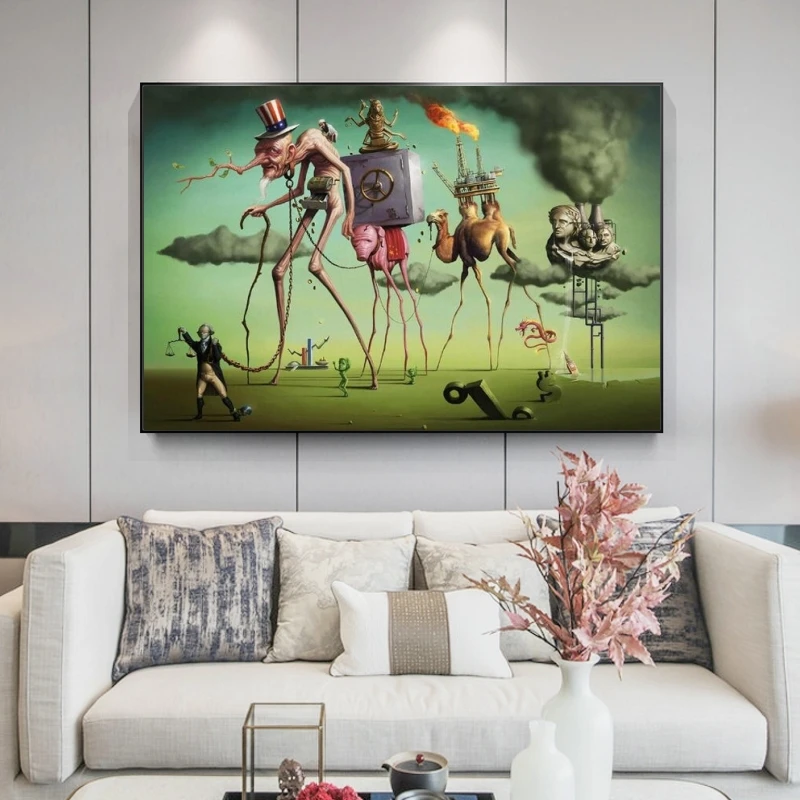 "The American Dream" By Salvador Dali Canvas Posters Famous Artwork Reproduction Abstract Oil Paintings Wall Art Cuadro Pictures
"The American Dream" By Salvador Dali Canvas Posters Famous Artwork Reproduction Abstract Oil Paintings Wall Art Cuadro Pictures