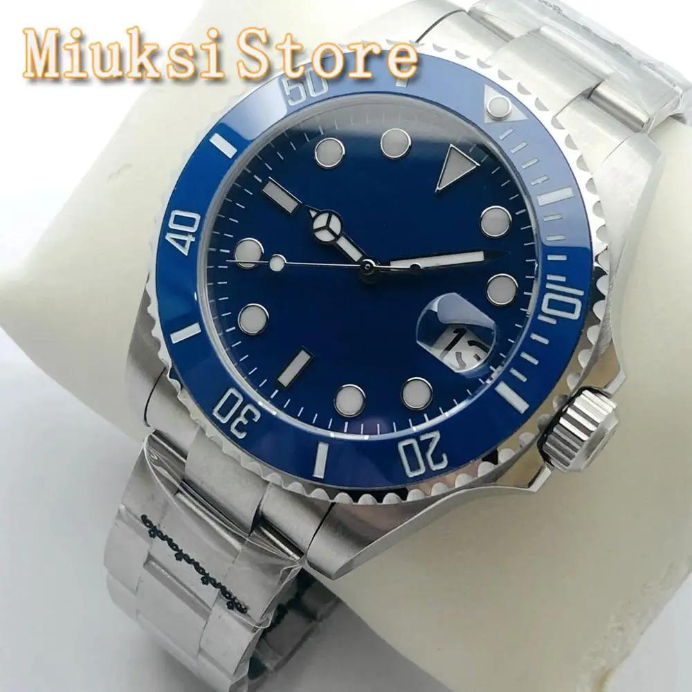 BLIGER 43mm Top Luxury Mechanical Watch Sapphire Glass Ceramic Bezel Blue Sterile Dial Date NH35 Movement Men's Automatic Watch
BLIGER 43mm Top Luxury Mechanical Watch Sapphire Glass Ceramic Bezel Blue Sterile Dial Date NH35 Movement Men's Automatic Watch