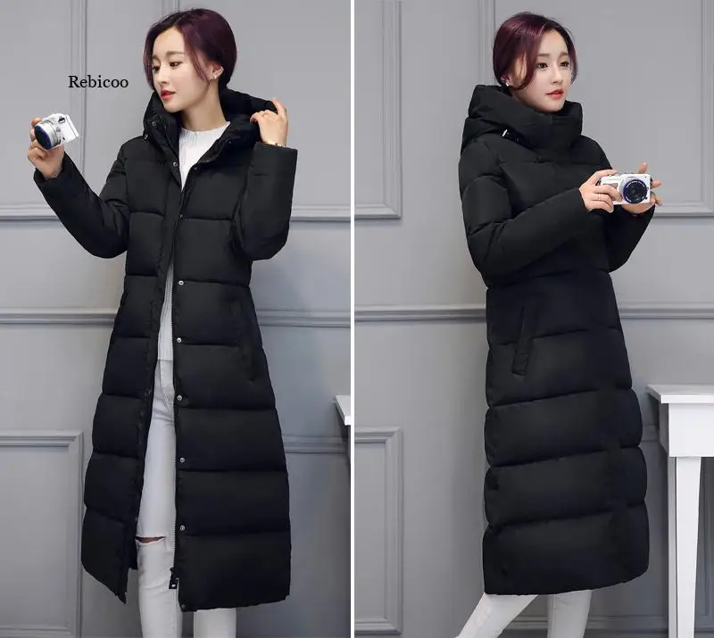 Long Warm Thicken Winter Coat for Women Hooded Cotton Padded Womens Jackets Long Slim Parkas Solid Female Jacket Zipper Parka
Long Warm Thicken Winter Coat for Women Hooded Cotton Padded Womens Jackets Long Slim Parkas Solid Female Jacket Zipper Parka
