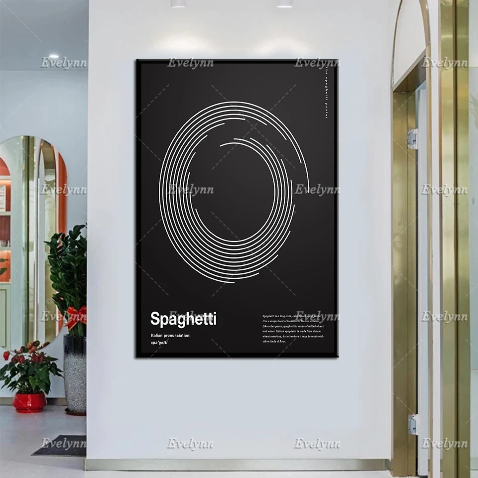 Spaghetti Poster,Helvetica, Typographic, Funny, Quote, Black And White, Modern Art, Wall Art, Architecture, Home Decor Canvas
Spaghetti Poster,Helvetica, Typographic, Funny, Quote, Black And White, Modern Art, Wall Art, Architecture, Home Decor Canvas