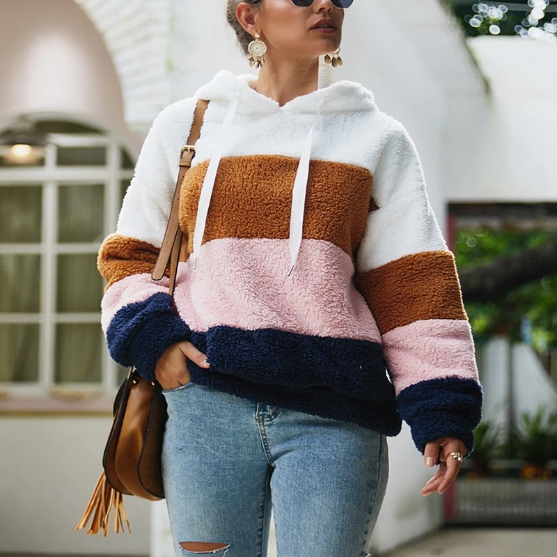Women's Long Sleeve Stitching Hoodie, Loose Sports Pullover, Large Size, Women's Fashion, Autumn, Winter, New
Women's Long Sleeve Stitching Hoodie, Loose Sports Pullover, Large Size, Women's Fashion, Autumn, Winter, New