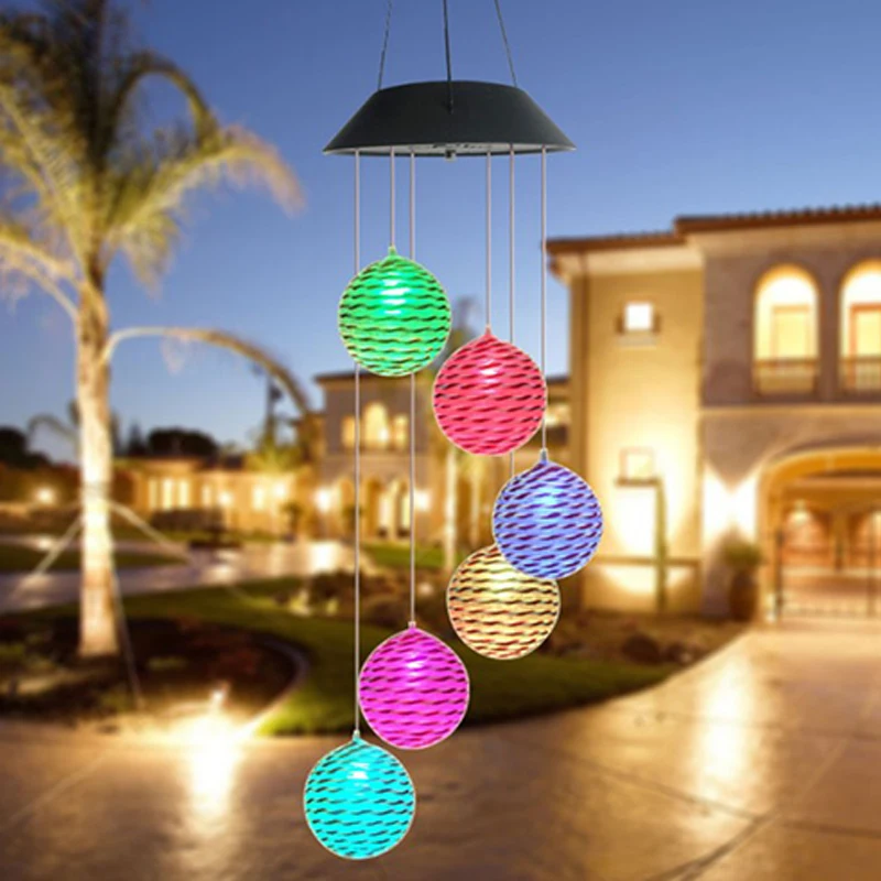 LED Solar Lamp Color Changing LED Solar Wind Chime Wind for Gardening Lighting Light Lamps decoration Home Balcony window
LED Solar Lamp Color Changing LED Solar Wind Chime Wind for Gardening Lighting Light Lamps decoration Home Balcony window