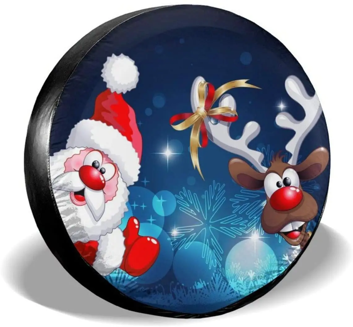 Merry Christmas Santa Claus Deer Spare Tire Cover Waterproof Dust-Proof UV Sun Wheel Tire Cover Fit for Car,Trailer, 16 Inch
Merry Christmas Santa Claus Deer Spare Tire Cover Waterproof Dust-Proof UV Sun Wheel Tire Cover Fit for Car,Trailer, 16 Inch