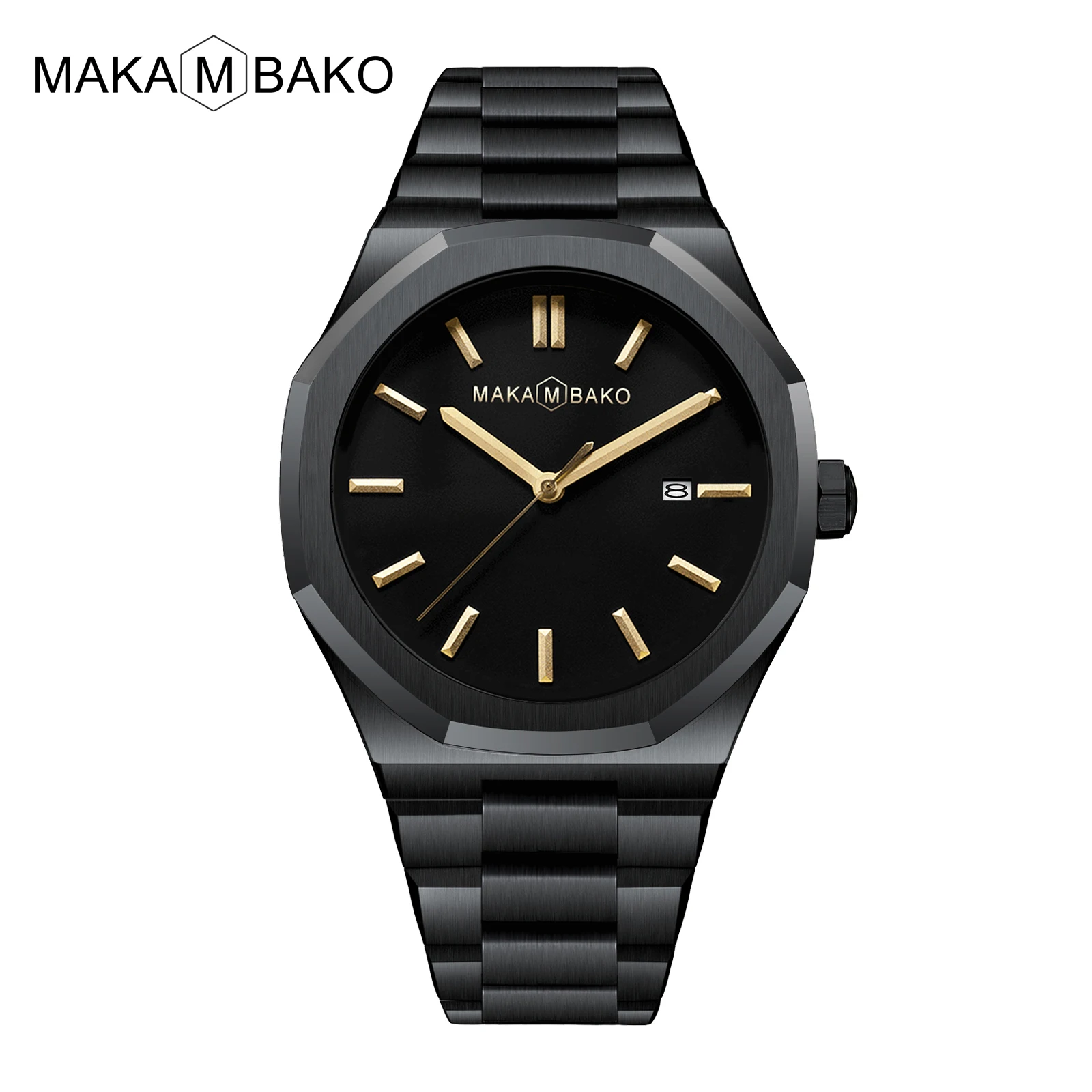 Fashion All Black Men's Business Watch Original Design Japan Mov't Quartz Wristwatch Stainless Steel Band Creative Dial Clock
Fashion All Black Men's Business Watch Original Design Japan Mov't Quartz Wristwatch Stainless Steel Band Creative Dial Clock