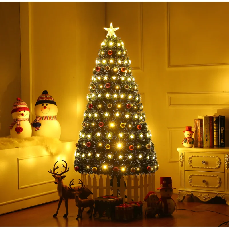 GY Christmas Tree Fiber Tree Christmas Decorations 3 M Christmas Ball Five-Pointed Star Light-Emitting Christmas Tree Package
GY Christmas Tree Fiber Tree Christmas Decorations 3 M Christmas Ball Five-Pointed Star Light-Emitting Christmas Tree Package