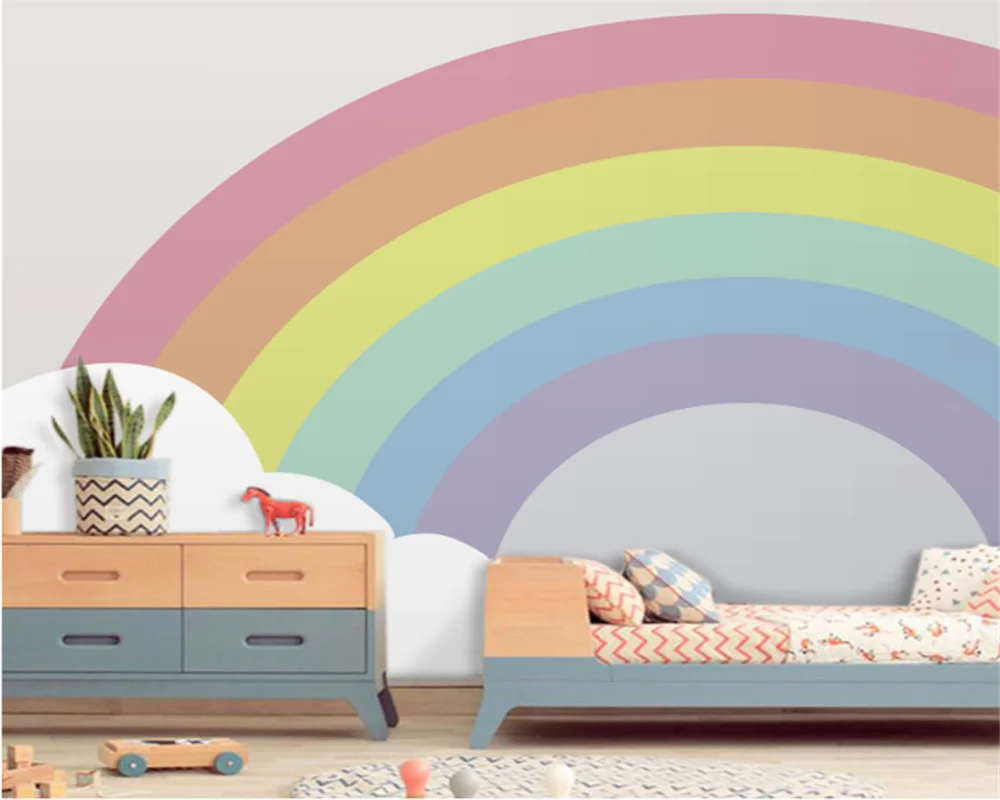 beibehang Customized modern Nordic minimalist girl bedroom children's room kindergarten rainbow decoration 3d wallpaper
beibehang Customized modern Nordic minimalist girl bedroom children's room kindergarten rainbow decoration 3d wallpaper