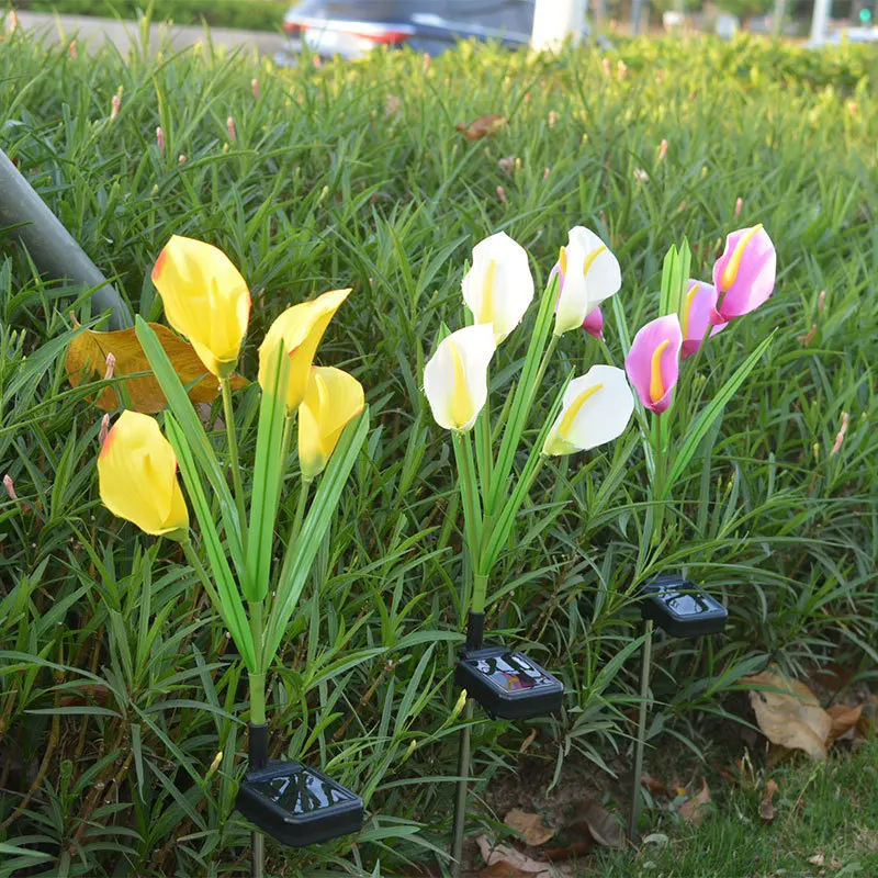 Искусственные солнечные фонари Calla Flower IP65, водонепроницаемые уличные фонари на солнечной батарее для газона, виллы, сада, улицы, ландшафта
Искусственные солнечные фонари Calla Flower IP65, водонепроницаемые уличные фонари на солнечной батарее для газона, виллы, сада, улицы, ландшафта