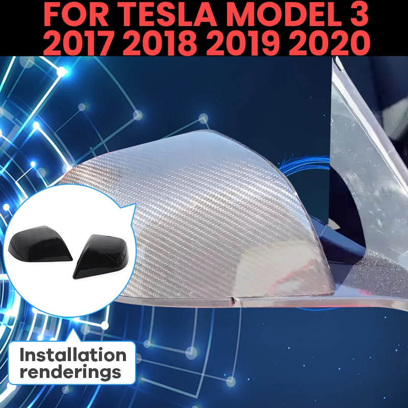 Replacement trim 2p High quality Carbon Fiber Pattern for Tesla Model 3 Model3 Tesla M3 2017-21 Rearview Mirror Cover
Replacement trim 2p High quality Carbon Fiber Pattern for Tesla Model 3 Model3 Tesla M3 2017-21 Rearview Mirror Cover