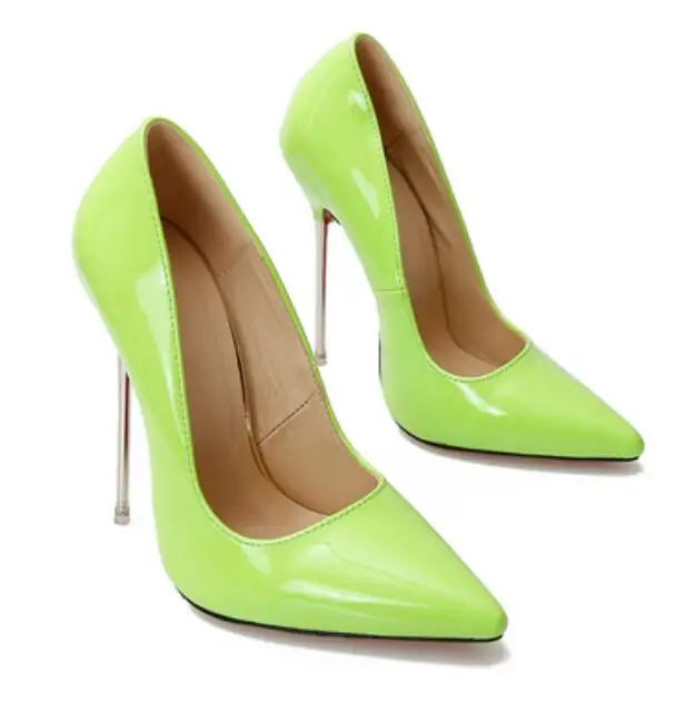 13 cm Stiletto Thin Heels Pumps Woman Pointed Toe Solid Patent Leather High Heels Female Slip-On Sexy T-Stage Runway Shoes
13 cm Stiletto Thin Heels Pumps Woman Pointed Toe Solid Patent Leather High Heels Female Slip-On Sexy T-Stage Runway Shoes