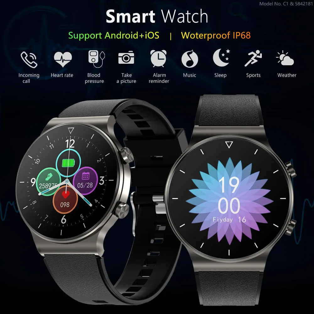 YD1 Smart Watches Heart Rate Monitor Smartwatch Men Women Fitness Tracker Bracelet For Android IOS Full Touch Screen Wristwatch
YD1 Smart Watches Heart Rate Monitor Smartwatch Men Women Fitness Tracker Bracelet For Android IOS Full Touch Screen Wristwatch